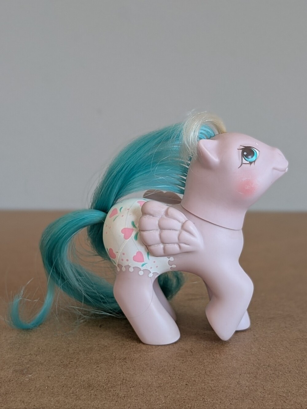 Vintage 1987 G1 MLP Baby Fancy Pants "Dots 'n Hearts" First Tooth Pegasus - Picture 4 of 9
